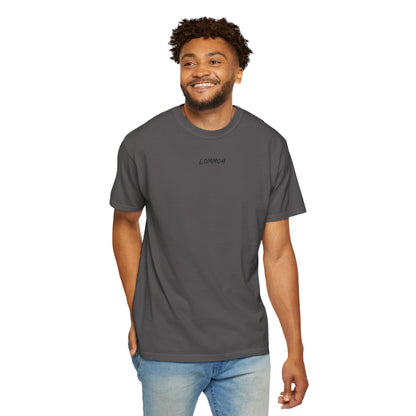 The Heavyweight Shoulder to Shoulder Tee (Black Print)